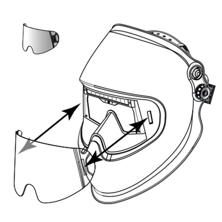Prednje zaštitno staklo 5000.270 za masku Optrel Panoramaxx