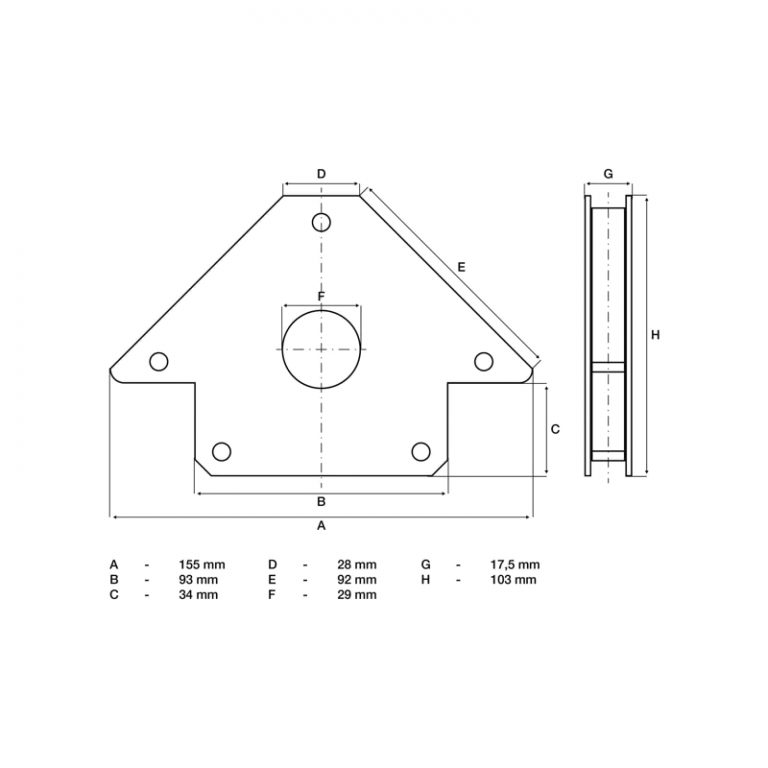 MAGNETNI DRŽAČ DO 22kg BGS 3008