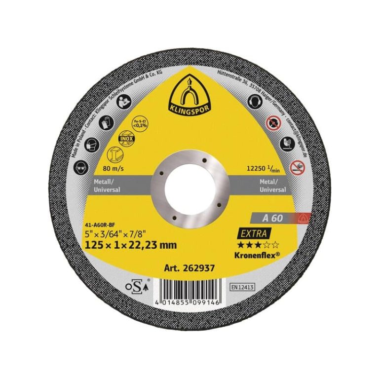SET reznih ploča Klingspor A 60 EX 125 x 1 x 22,23