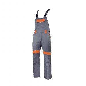 Radne farmer hlače GREENLAND 100% pamuk - sivo-narančaste
