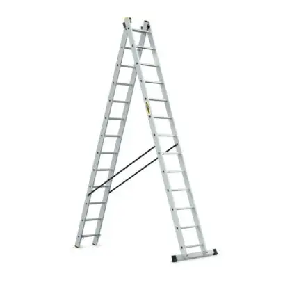 Ljestve dvodijelne profesionalne aluminijske