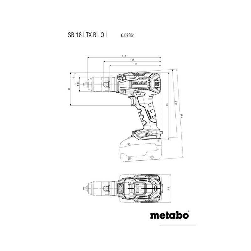 Metabo SB 18 LTX BL Q I