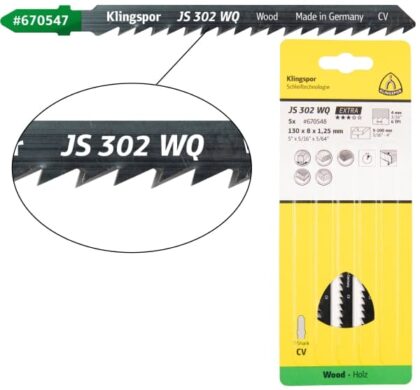 List ubodne pile za drvo Klingspor JS 302 WQ Extra