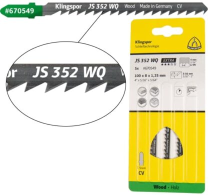 List ubodne pile za drvo Klingspor JS 352 WQ Extra