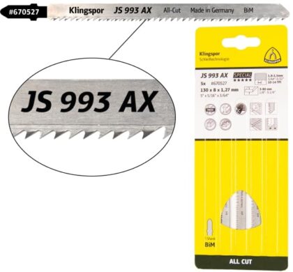 List ubodne pile univerzalni Klingspor JS 993 AX Special