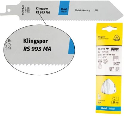 List sabljaste pile za metal Klingspor RS 993 MA Special