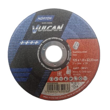 Norton rezna ploča Vulcan 125x1x22,23 INOX