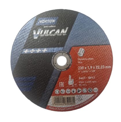 Norton rezna ploča Vulcan 230x1,9x22,23 INOX