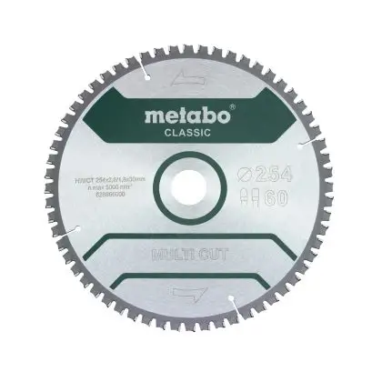 List kružne pile Metabo - 254x30 Z60 FZ/TZ 5°