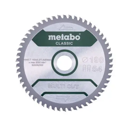 List kružne pile Metabo - 190x30 Z54 FZ/TZ 5° /B