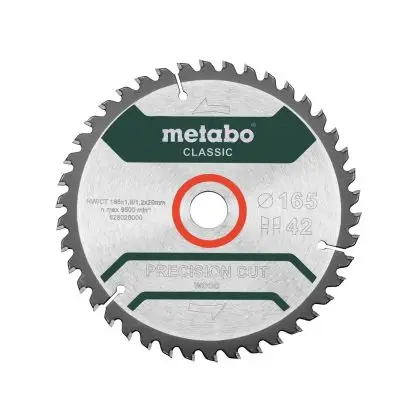 List kružne pile za drvo Metabo - 165x20 Z42 WZ 5°