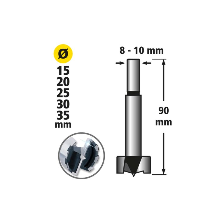 WOLFCRAFT komplet Forstner svrdala 5-dij.