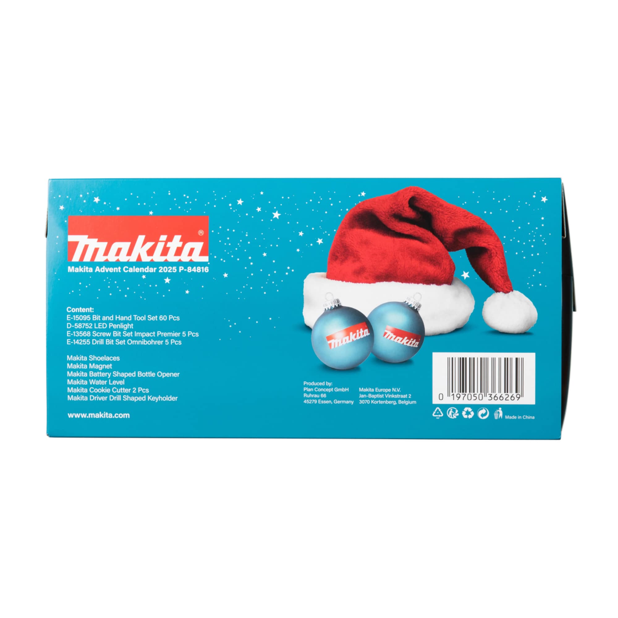 Set bitova i svrdala Makita P-84816 73-djelni - Adventski kalendar