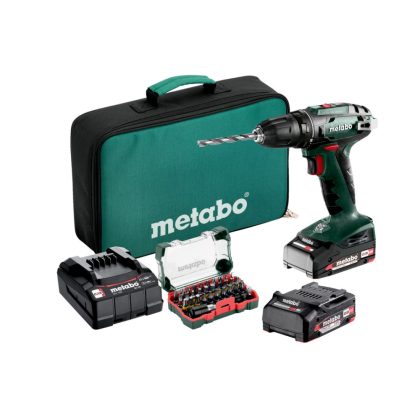 Aku bušilica-odvijač Metabo BS 18 2x2Ah + punjač
