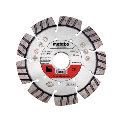 Dijamantna rezna ploča 125x22.23 beton Metabo "CP professional" 628571000