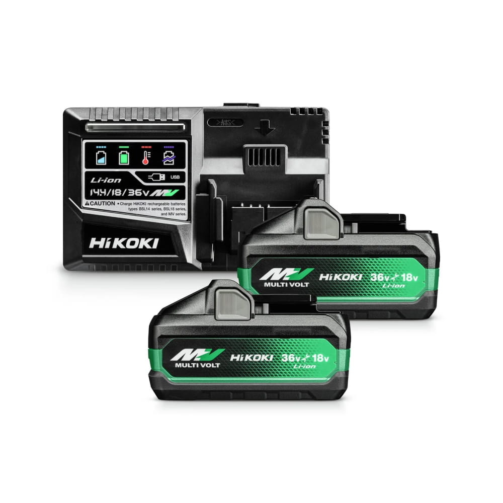 HiKoki aku power set 2x MULTI VOLT BSL36B18X (36V/18V - 8Ah/4Ah) + punjač super brzi UC18YSL3