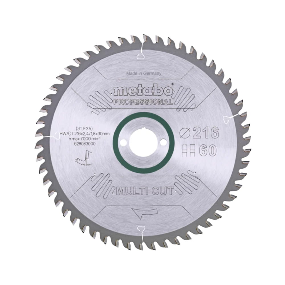 List kružne pile Metabo - 216x30 Z60 FZ/TZ
